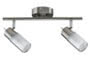 60081 Spot Light GU10 230V 2x7W Zygla bar iron, brushed metal/glass. ������� �� ������: 1 ��.
