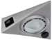 93500 Furn. surface mounted light set triang. PIR 3x20W 60VA 230/12V G4 St. Steel/Gl