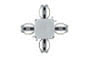 95054 Uline system L&E X-connector chrome finish plastic. ������� �� ������: 0 ��.