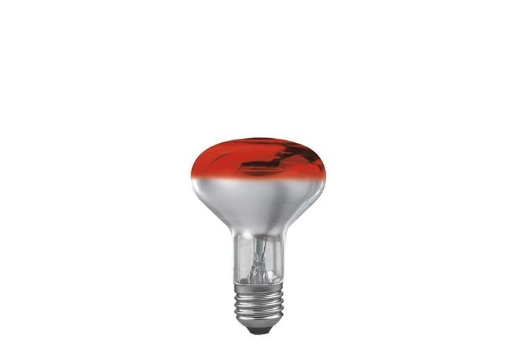 Paulmann. 25061 Лампа R80 рефлект., красная-прозрачн. E27, 60W