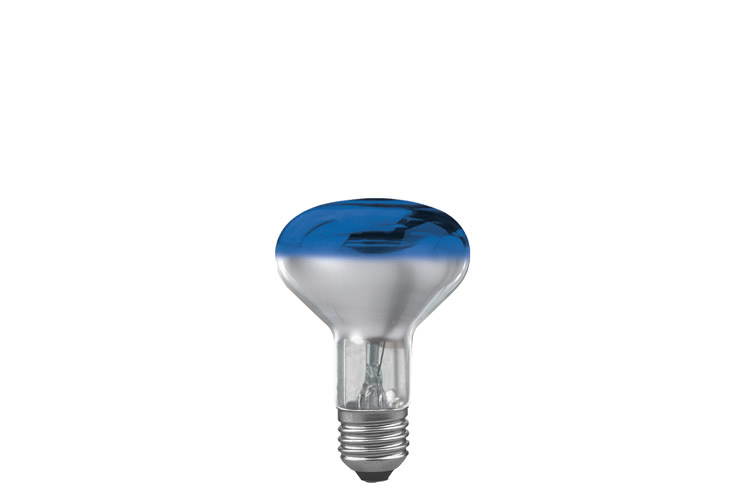 Paulmann. 25064 Лампа R80 рефлект., синяя-прозрачн. E27, 60W