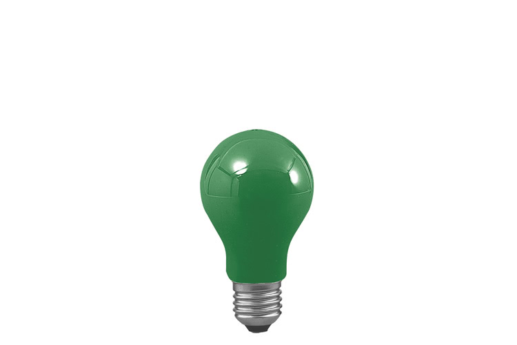 Paulmann. 40023 Лампа AGL, E27, зеленая 25W