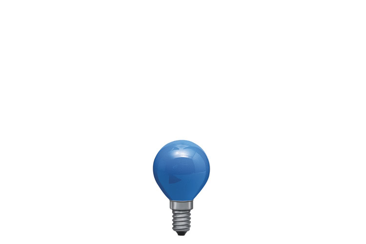Paulmann. 40124 Лампа Капля, синяя, E14, 45мм 25W