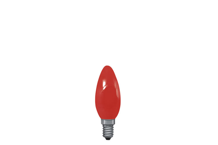 Paulmann. 40221 Лампа свеча, красная, E14, 35мм 25W