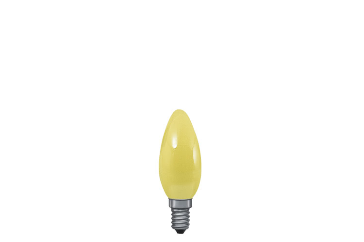 Paulmann. 40222 Лампа свеча, желтая, E14, 35мм 25W