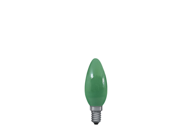 Paulmann. 40223 Лампа свеча, зеленая, E14, 35мм 25W