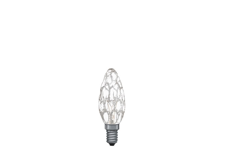 Paulmann. 56221 Лампа свеча, прозрачн. кроколед, E14, 35мм 25W