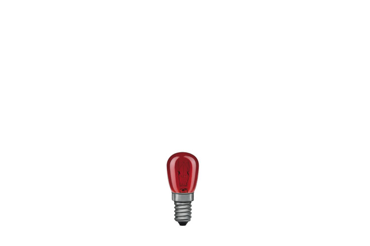 Paulmann. 80011 Лампа накаливания 230V 15W Е14 Груша (D-25mm, H-60mm) красный
