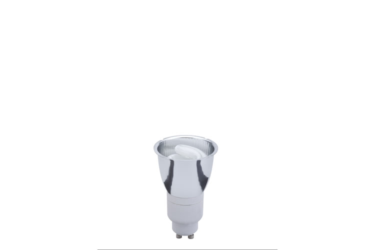 Paulmann. 88252 Лампа ESL 230V 8W=40W GU10 (D-50mm,H-80mm) хром/теплый белый