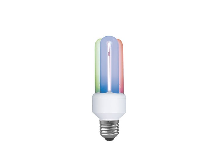 Paulmann. 89433 Лампа энергосберегающая, E27 15W трехцвет.