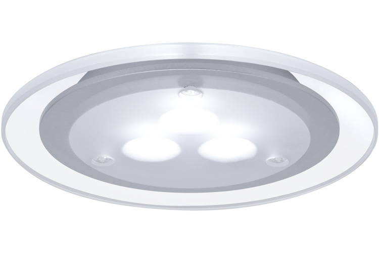 Paulmann. 98352 Светильник встраиваемый круглый мебельный LED 3x3W хром матовый/акрил (транс 12VA) (cd 75) 330