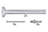 17806 Wire Systems L&E diverter ceiling mounting to screw on 1 pair chrome 12V