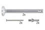 17824 Wire Systems L&E diverter ceiling mounting to screw on 1 pair chrome 12V