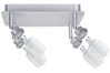 60024 Spotlights DecoSystems Rondell 4x7W GZ10 alu matt 230V Metall