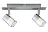 66030 Spotlights Hoya 2x40W G9 Nickel Satinised/glass 230V