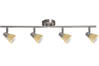 66046 Spotlights Maranta 4x40W G9 Nickel Satinised/orange 230V