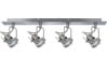 66171 Home & OffIce Techno 4x50W GU10 brushed Iron 230V alu/glass