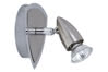 66207 TIP Spotlights Gesa circle 50W GU10      brushed iron 230V alu/glass