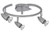 66210 TIP Spotlights Gesa Twister 3x50W GU10   brushed iron 230V alu/glass