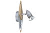 66211 Spotlights Hilke beam 50W GU10 alu/Wood 230V alu/glass