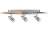66213 Spotlights Hilke beam 3x50W GU10 alu/Wood 230V alu/glass