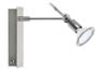 66280 Spotlights Tangens beam 35W GU5,3 Nickel Satinised 230/12V 50 alu/glass