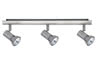 66314 Spotlights Teja beam 3x50W GU10 Nickel Satinised 230V alu/glass