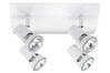 66315 Spotlights Teja circle 4x50W GU10 White 230V alu/glass