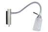 66337 Spotlights Astrid Flex beam 40W G9 Nickel Satinised 230V alu/glass