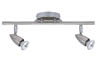 66345 TIP Spotlights Gesa beam 2x50W GU10      brushed iron 230V alu/glass