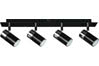 66514 Spotlights Zyli ESL 4x7W GU10 Black/Chrome 230V