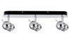 66529 Spotlights Sphere35 beam 3x(2x20W) GU4 Chrome 230/12V 120VA Metal