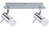 66592 Spotlights Isa beam 2x7W GU10 Chrome 230V Metal