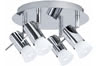 66594 Spotlights Isa circle 4x7W GU10 Chrome 230V Metal