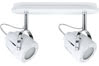 66611 Spotlights Mega beam 2x11W GU10 White 230V Metal