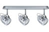 66616 Spotlights Mega beam 3x11W GU10 Chrome matt 230V Metal