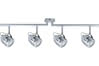 66617 Spotlights Mega beam 4x11W GU10 Chrome matt 230V Metal