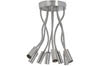 70014 Living CombiSystems ceiling lamp max.8x60W E27 Brushed iron 230V Metal