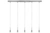 70079 Living 2Easy Midi Pendelleuchte 5x11W E14 Eisen geb. 230V Metall