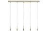 70080 Living 2Easy Midi Pendelleuchte 5x11W E14 Messing geb. 230V Metall