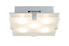 70128 WallCeiling XETA 14W LED 200x200mm chrome matt 230V metal/glass. ������� �� ������: 0 ��.