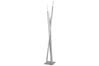 79069 Gala Fiaccola floor lamp 3x20W G4 brushed Iron/Satin 230V 60VA alu/glass