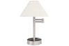 79380 Table&Desk Helena Tischleuchte max.1x40W E14 Nickel sat/Wei� 230V Met/Stoff. ������� �� ������: 8 ��.