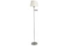 79381 Floor lamp Helena max. 1x60W E27 Metal/Fabric - Nickel sat./White