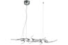 79477 Living Bow pendant lamp 14x10W G4 Chrome Satin 230V 12V Metal Glass