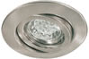 92016 Quality recessed light Swiveling 51mm 1x1W LED GU10 230V brushed iron / steel. ������� �� ������: 0 ��.