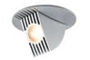 92510 Premium Bow LED recessed light 65 � tilt, 1x6, 5W 230V/350mA 100mm matt chrome / aluminum. ������� �� ������: 0 ��.