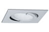 93533 Furniture recessed IP44 Quadro swiveling max.20W 12V G4 matt chrome/steel/glass. ������� �� ������: 0 ��.