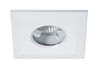 93729 Professional recessed light Quadro rigid 105VA 230/12V IP65 3x35W GU5, 3 51mm White / Zinc Alloy. ������� �� ������: 1 ��.