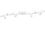 96520 Rail Hip Cannes 150 4x35W GU5,3 White 230/12V alu/glass